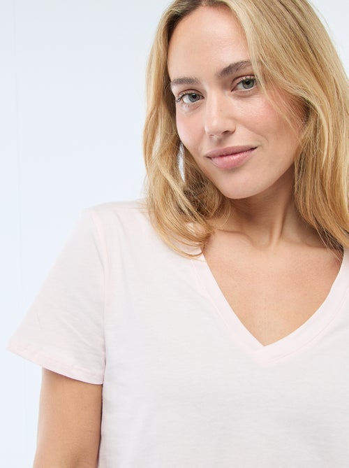 T-shirt à col V - Kiabi