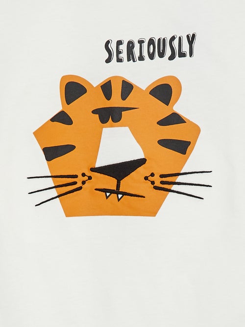 T-shirt à manches courtes avec animation - Kiabi