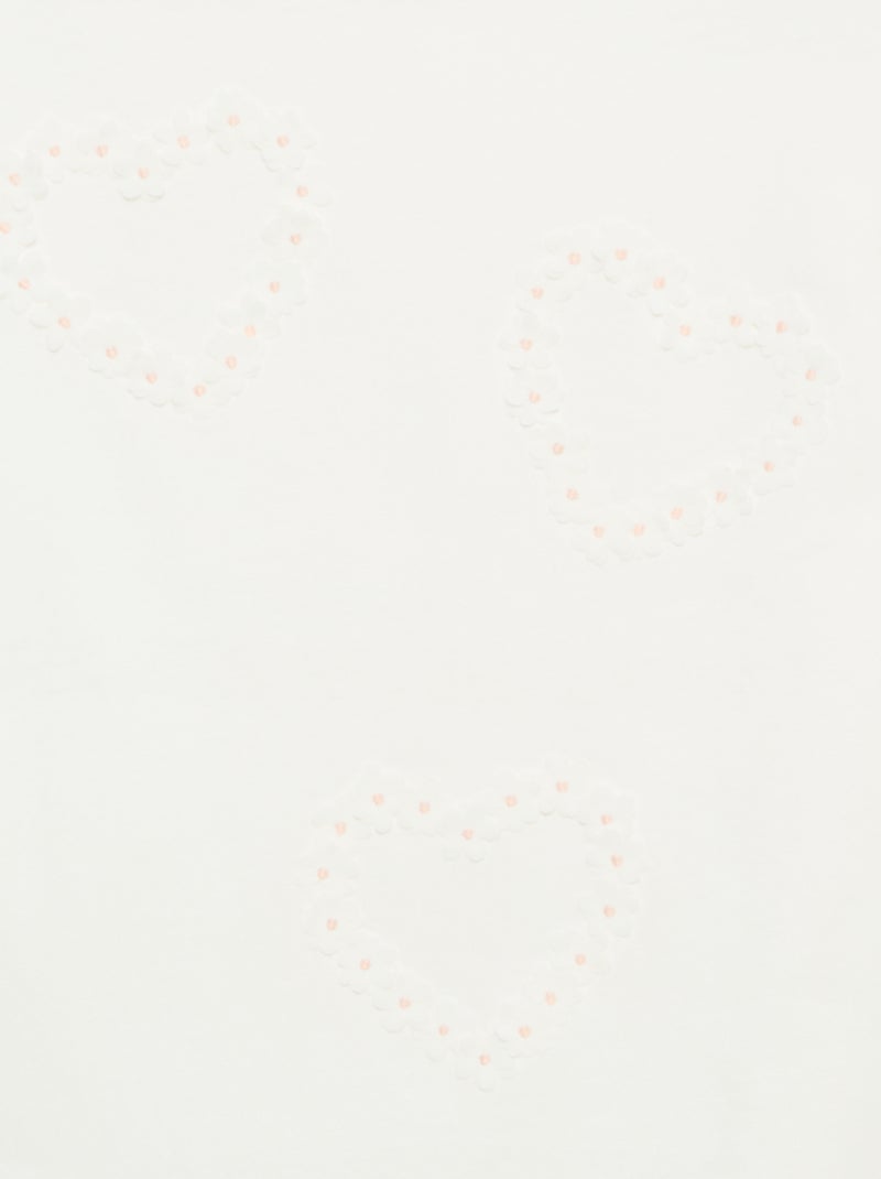 T-shirt à manches courtes avec animation Blanc - Kiabi