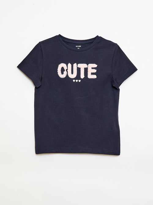 T-shirt à manches courtes avec animation - Kiabi