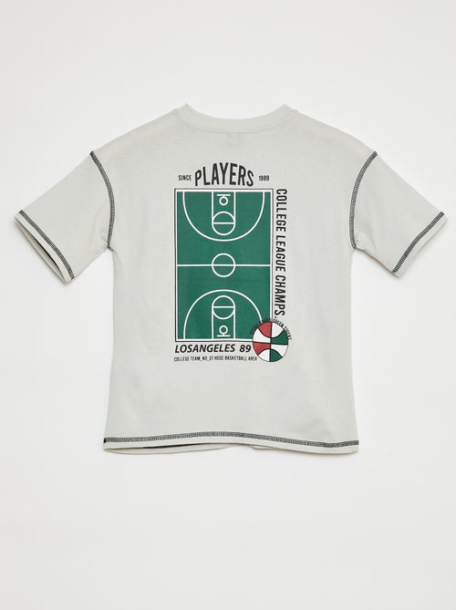 T-shirt à manches courtes avec animation - Kiabi