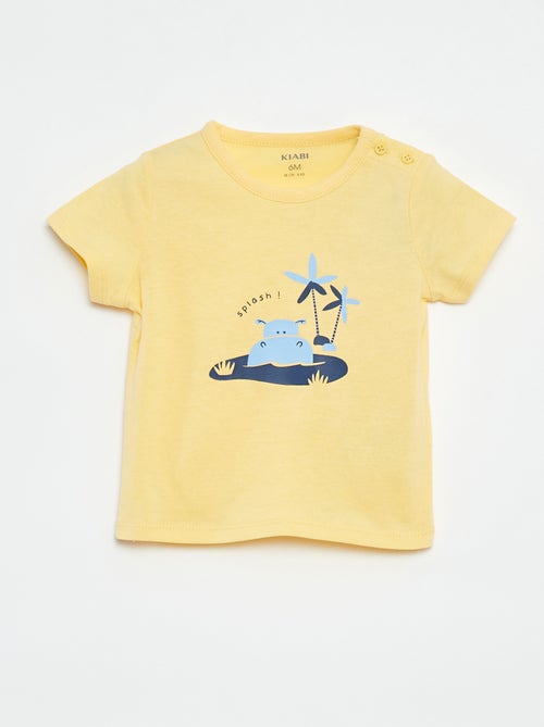 T-shirt à manches courtes avec animation - Kiabi