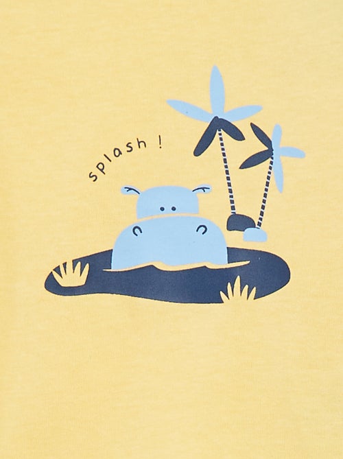 T-shirt à manches courtes avec animation - Kiabi