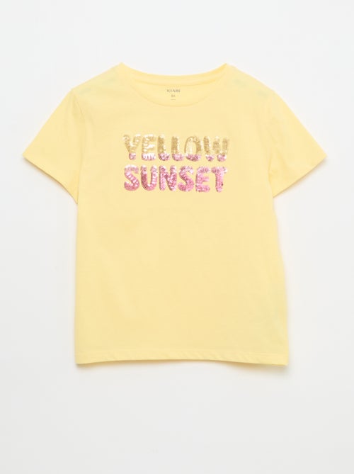 T-shirt à manches courtes avec animation - Kiabi