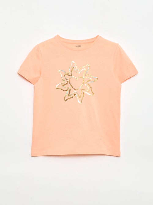 T-shirt à manches courtes avec animation - Kiabi