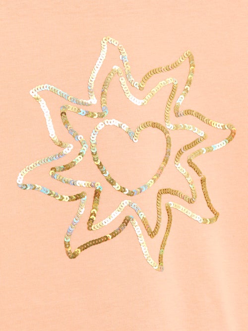 T-shirt à manches courtes avec animation - Kiabi