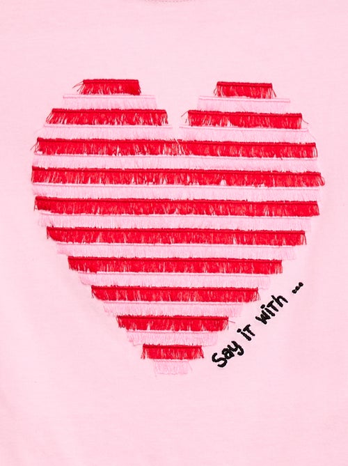 T-shirt à manches courtes avec animation - Kiabi