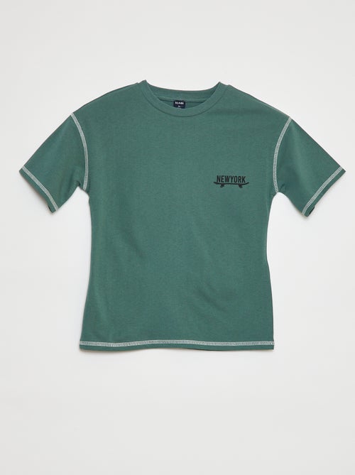 T-shirt à manches courtes avec animation - Kiabi