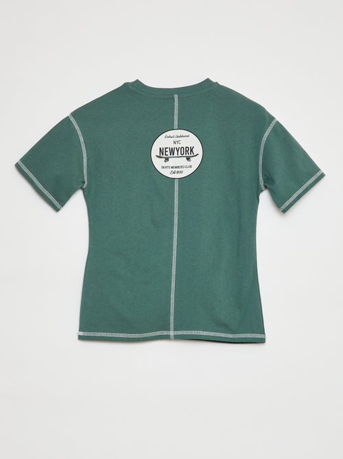 T-shirt à manches courtes avec animation - Kiabi