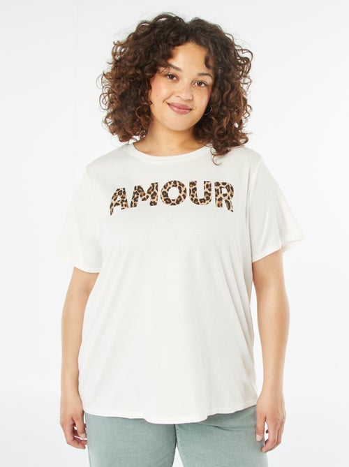 T-shirt à manches courtes avec imprimé - Kiabi