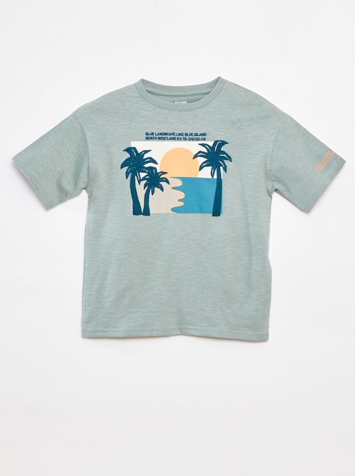 T-shirt à manches courtes avec imprimé - Kiabi