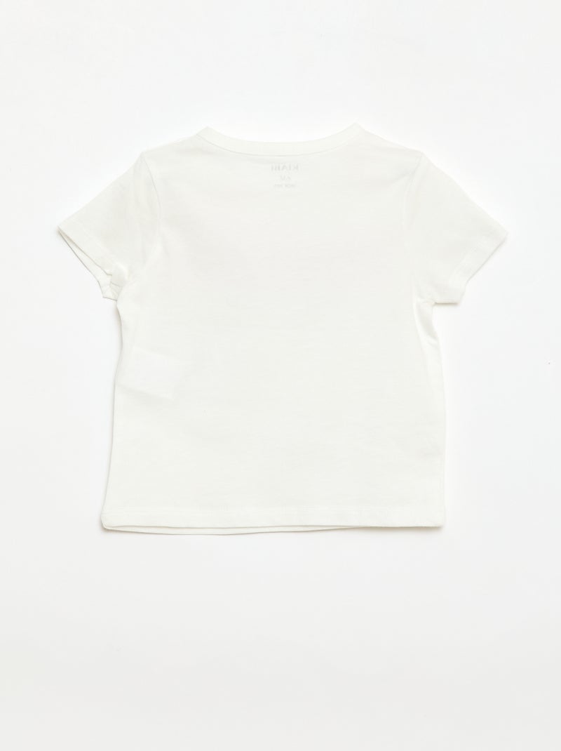 T-shirt à manches courtes avec imprimé 'Marraine' Blanc - Kiabi