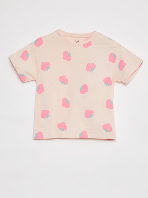 T-shirt à manches courtes avec imprimé - Kiabi
