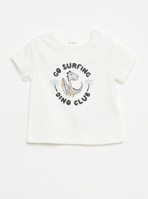 T-shirt à manches courtes en jersey de coton - Kiabi