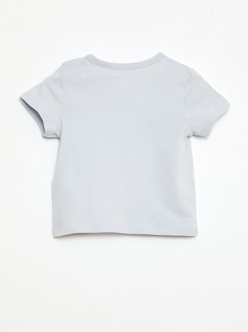 T-shirt à manches courtes en jersey de coton - Kiabi