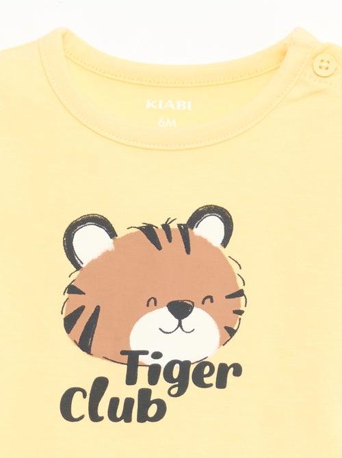 T-shirt à manches courtes en jersey de coton - Kiabi