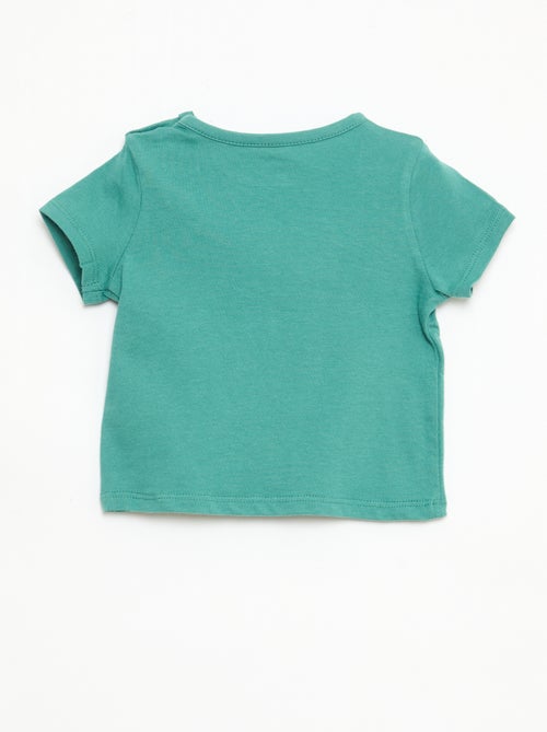 T-shirt à manches courtes en jersey de coton - Kiabi