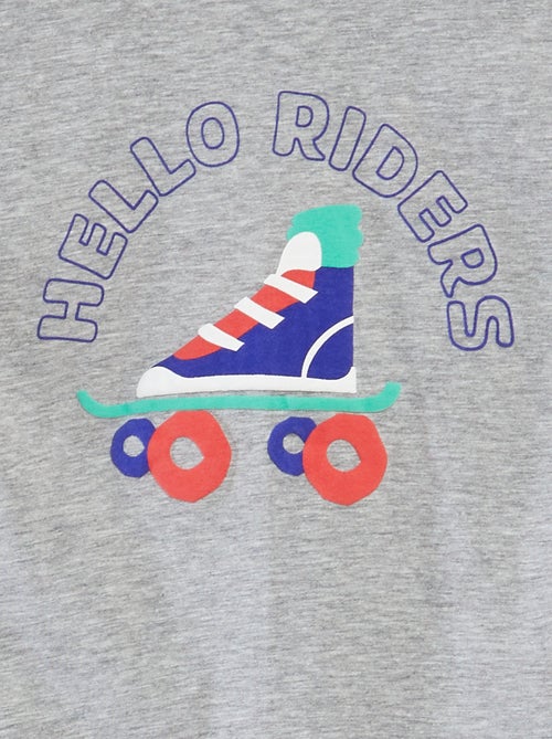 T-shirt à manches courtes et col rond avec imprimé - Kiabi