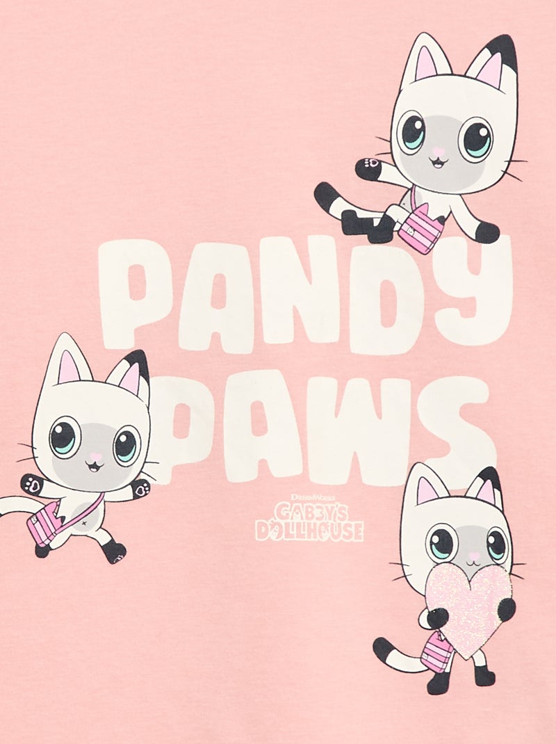 T-shirt à manches courtes 'Gabby et la maison magique' 'Universal' Rose - Kiabi