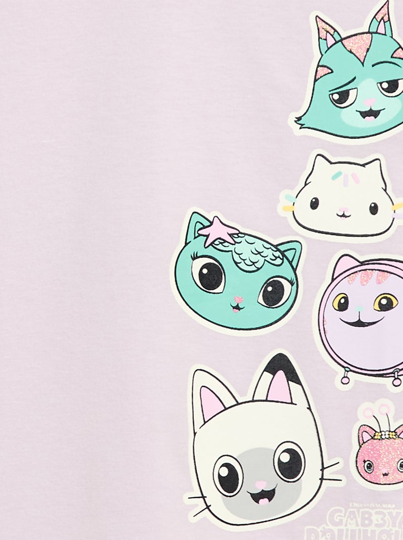 T-shirt à manches courtes 'Gabby et la maison magique' 'Universal' Violet - Kiabi