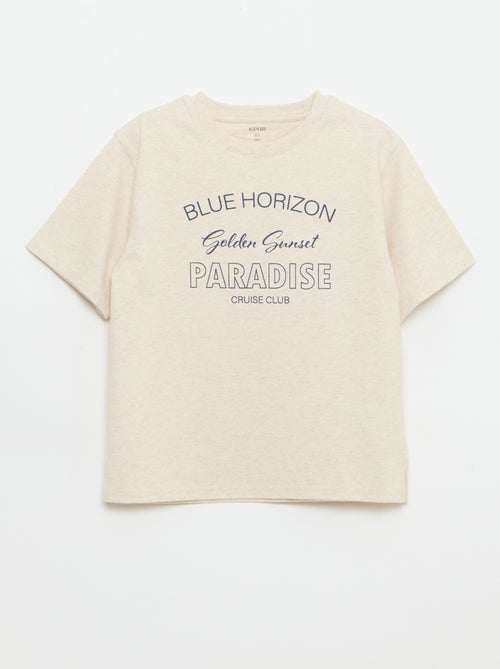 T-shirt à manches courtes imprimé - Kiabi