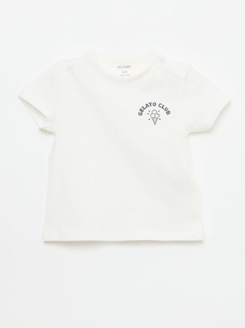 T-shirt à manches courtes imprimé - Kiabi