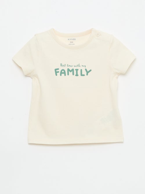 T-shirt à manches courtes imprimé - Kiabi