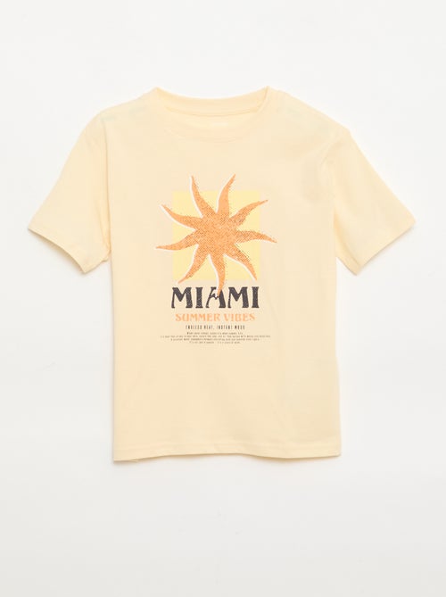 T-shirt à manches courtes imprimé - Kiabi