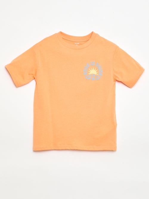 T-shirt à manches courtes imprimé - Kiabi