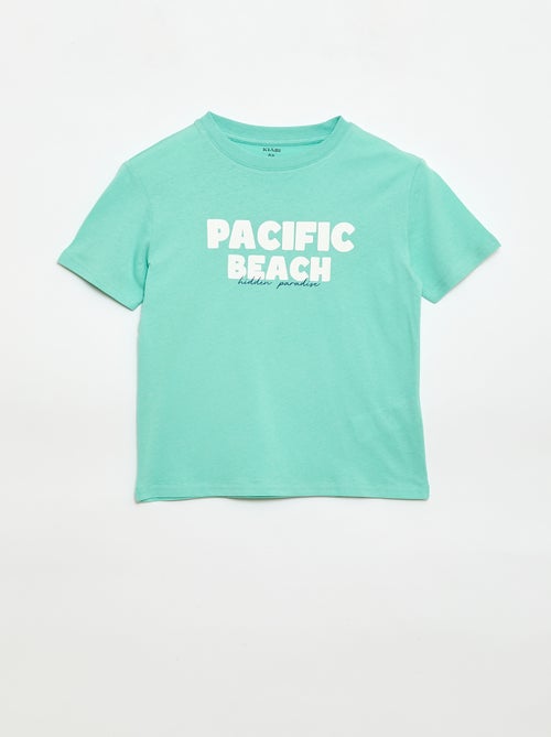 T-shirt à manches courtes imprimé - Kiabi