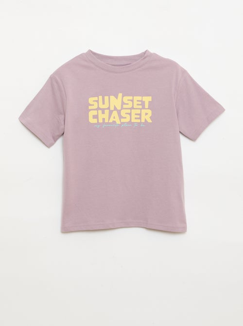 T-shirt à manches courtes imprimé - Kiabi