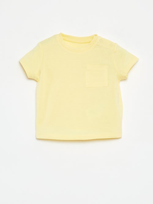 T-shirt à manches courtes uni - Kiabi