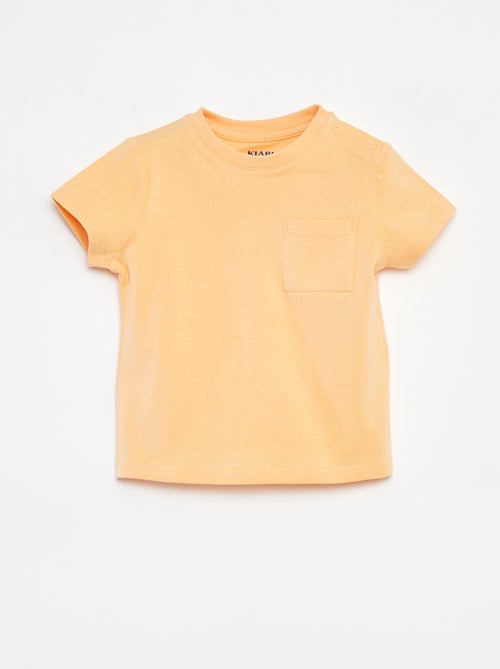 T-shirt à manches courtes uni - Kiabi
