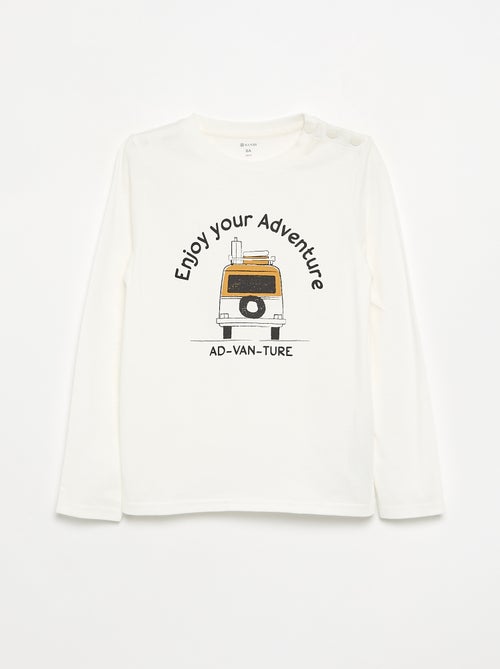 T-shirt à manches longues - collection facile à enfiler - Kiabi