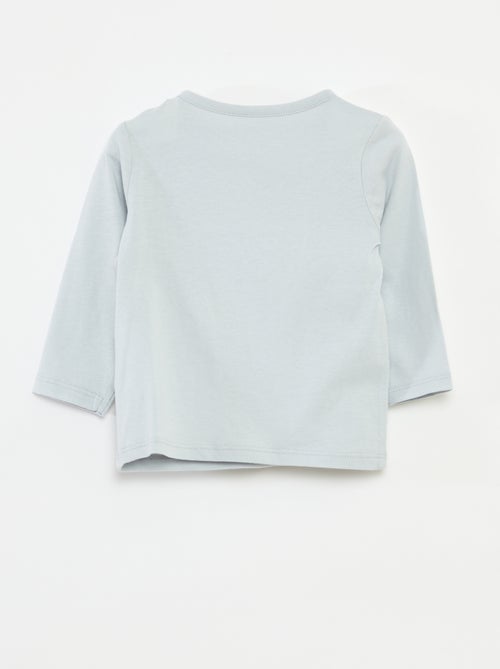 T-shirt à manches longues avec animation - Kiabi