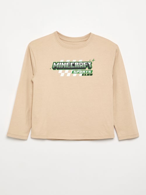T-shirt à manches longues 'Minecraft' - Kiabi