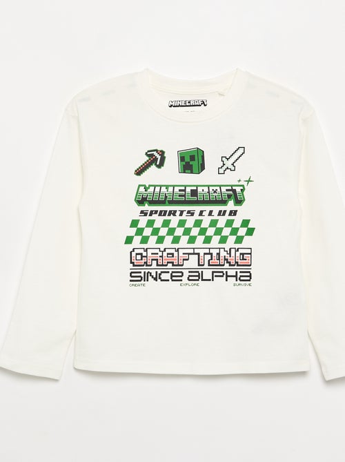 T-shirt à manches longues 'Minecraft' - Kiabi