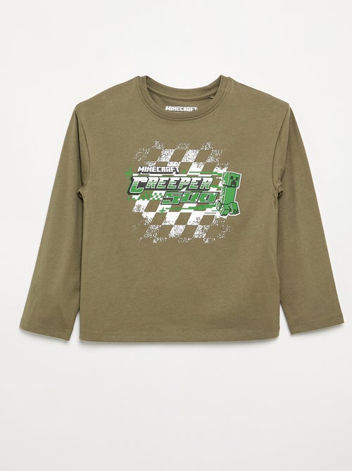 T-shirt à manches longues 'Minecraft' - Kiabi