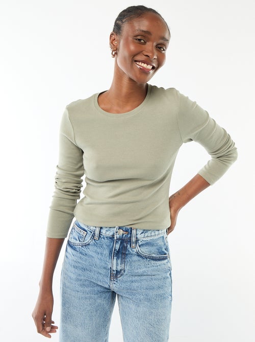 T-shirt à manches longues - Kiabi