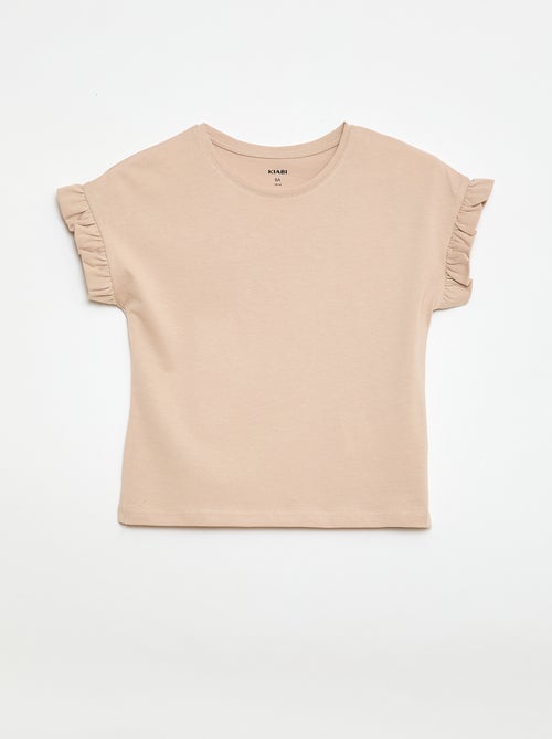 T-shirt à manches volantes - Kiabi