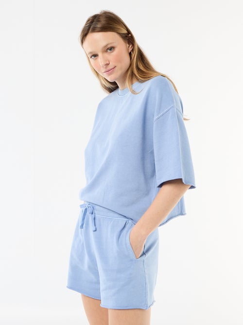 T-shirt a maniche 3/4 in French Terry - Kiabi T-shirt a maniche 3/4 in French Terry - Kiabi