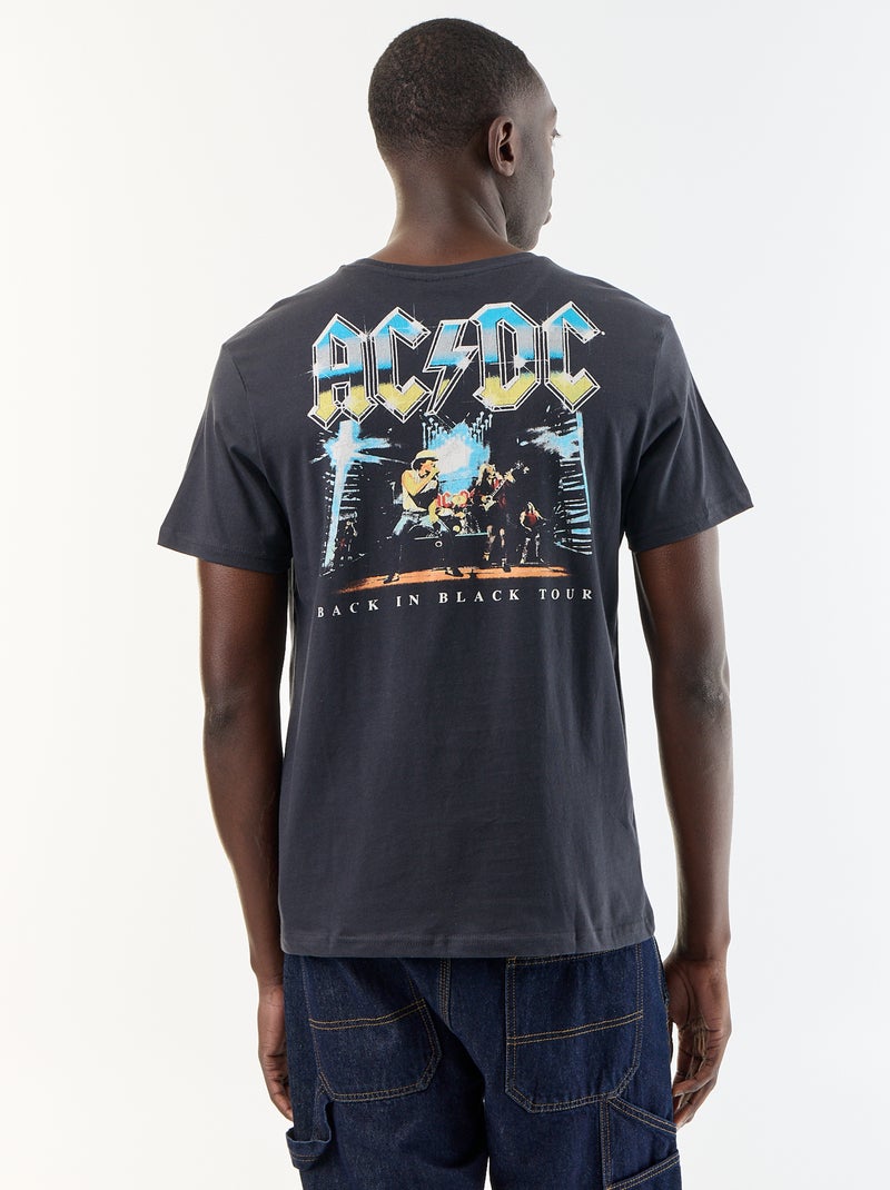 T-shirt a maniche corte 'AC DC' Nero - Kiabi