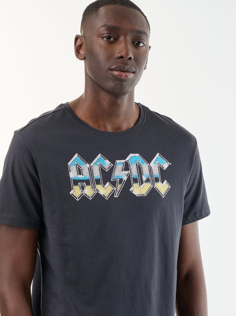 T-shirt a maniche corte 'AC DC' Nero - Kiabi