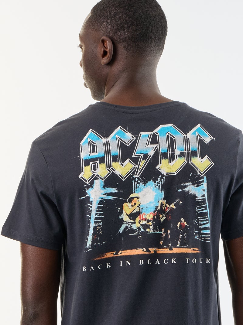 T-shirt a maniche corte 'AC DC' Nero - Kiabi