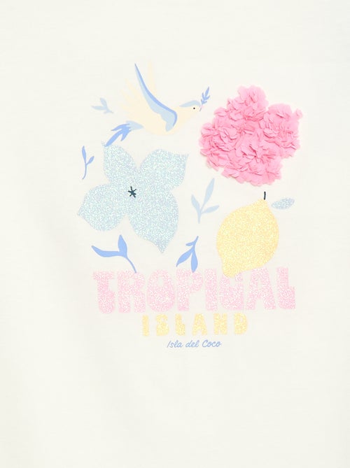 T-shirt a maniche corte con animazione - Kiabi