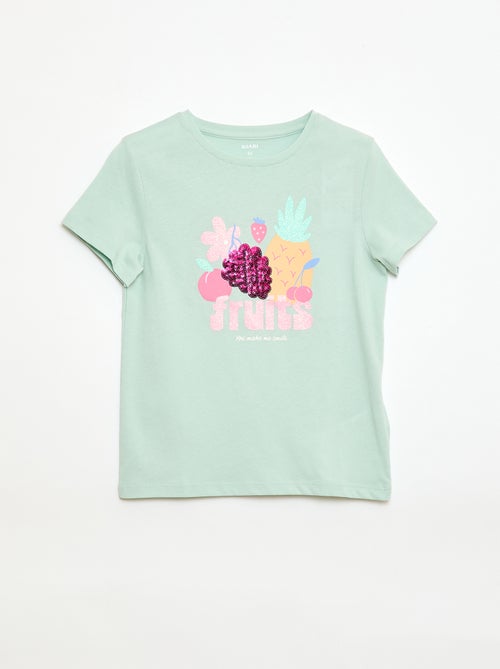 T-shirt a maniche corte con animazione - Kiabi