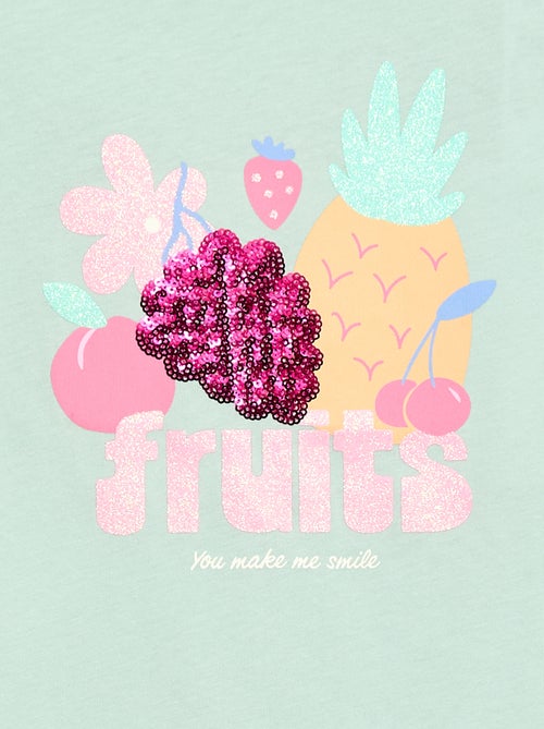 T-shirt a maniche corte con animazione - Kiabi