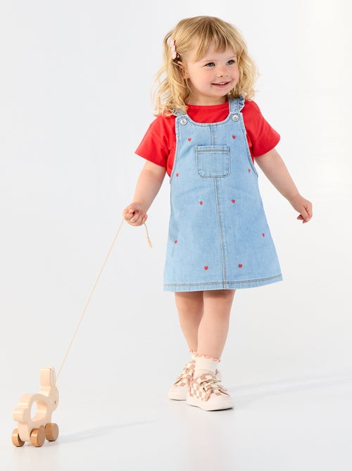 T-shirt a maniche corte con cuore cucito - Kiabi T-shirt a maniche corte con cuore cucito - Kiabi