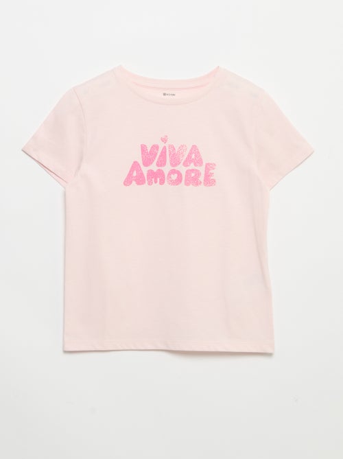 T-shirt a maniche corte con decorazione - Kiabi T-shirt a maniche corte con decorazione - Kiabi