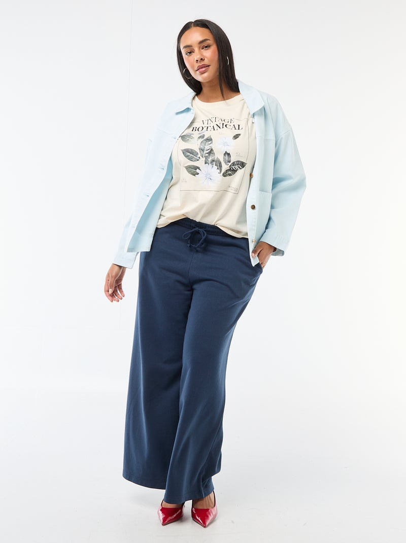 T-shirt a maniche corte con stampa Bianco - Kiabi